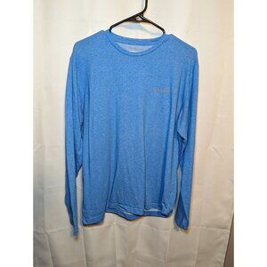 Columbia Men's Thistletown Park Long Slv Crew Shirt Omni-Wick Blue Size Large